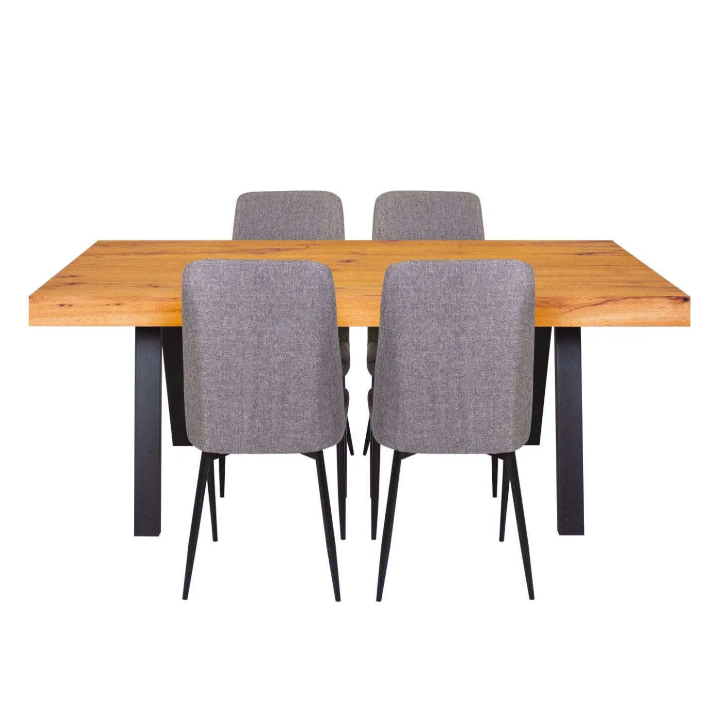 Table avec 4 chaises - gris