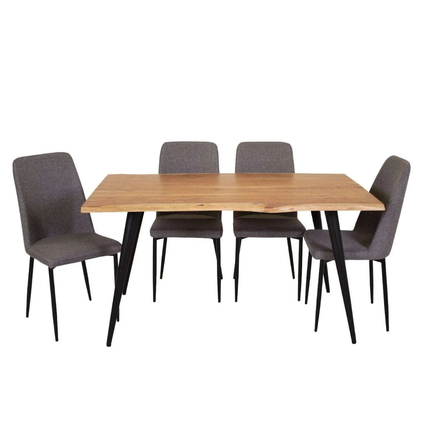 Table avec 4 chaises - gris