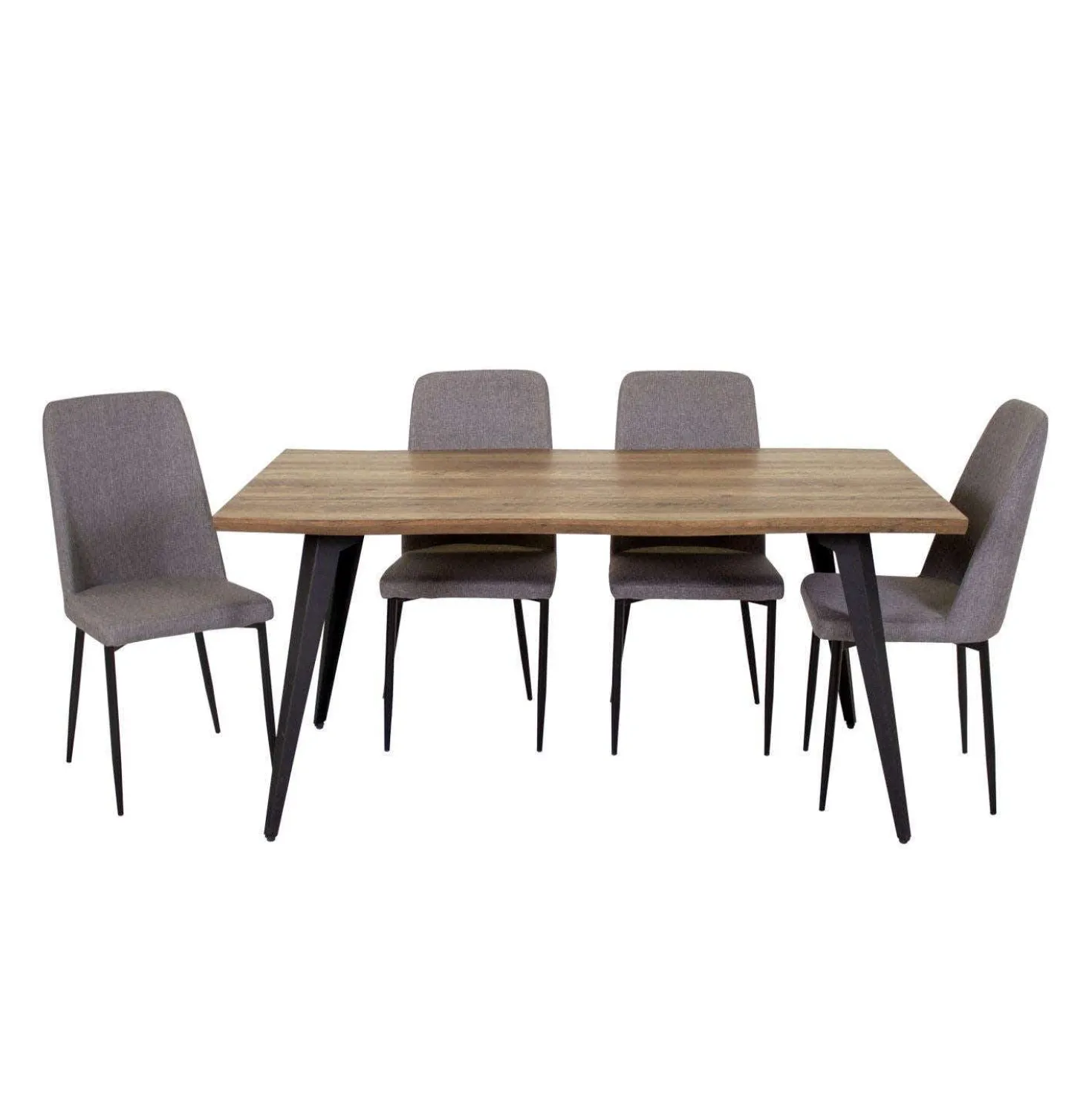 Table avec 4 chaises - gris