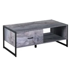 Table à café rectangulaire avec rangement