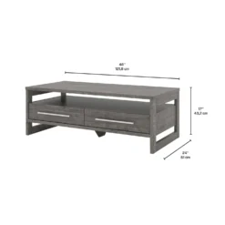 Table à café rectangulaire avec rangement