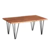 Table à café rectangulaire en bois massif