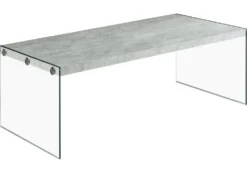 Table à café rectangulaire en verre - Monarch