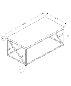 Table à café rectangulaire - Monarch