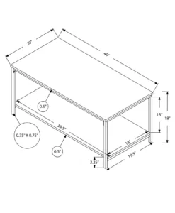 Table à café rectangulaire - Monarch