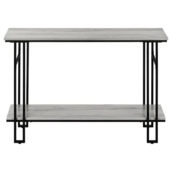 Table console - côtés en forme de h, 1 tablette, rectangulaire - 48