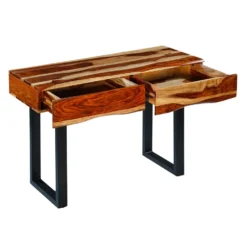 Table console en bois massif