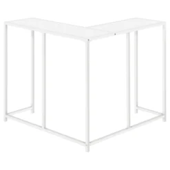 Table console - forme de L, coin, cadre en métal - 36