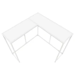 Table console - forme de L, coin, cadre en métal - 36