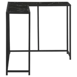 Table console - forme de L, coin, cadre en métal - 36