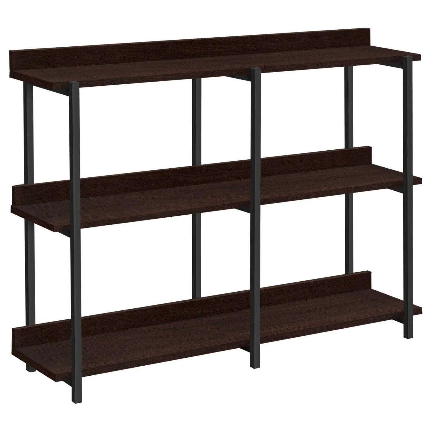 Table console - 3 niveau, étagères, rectangulaire, pieds en métal - 48" l - Monarch