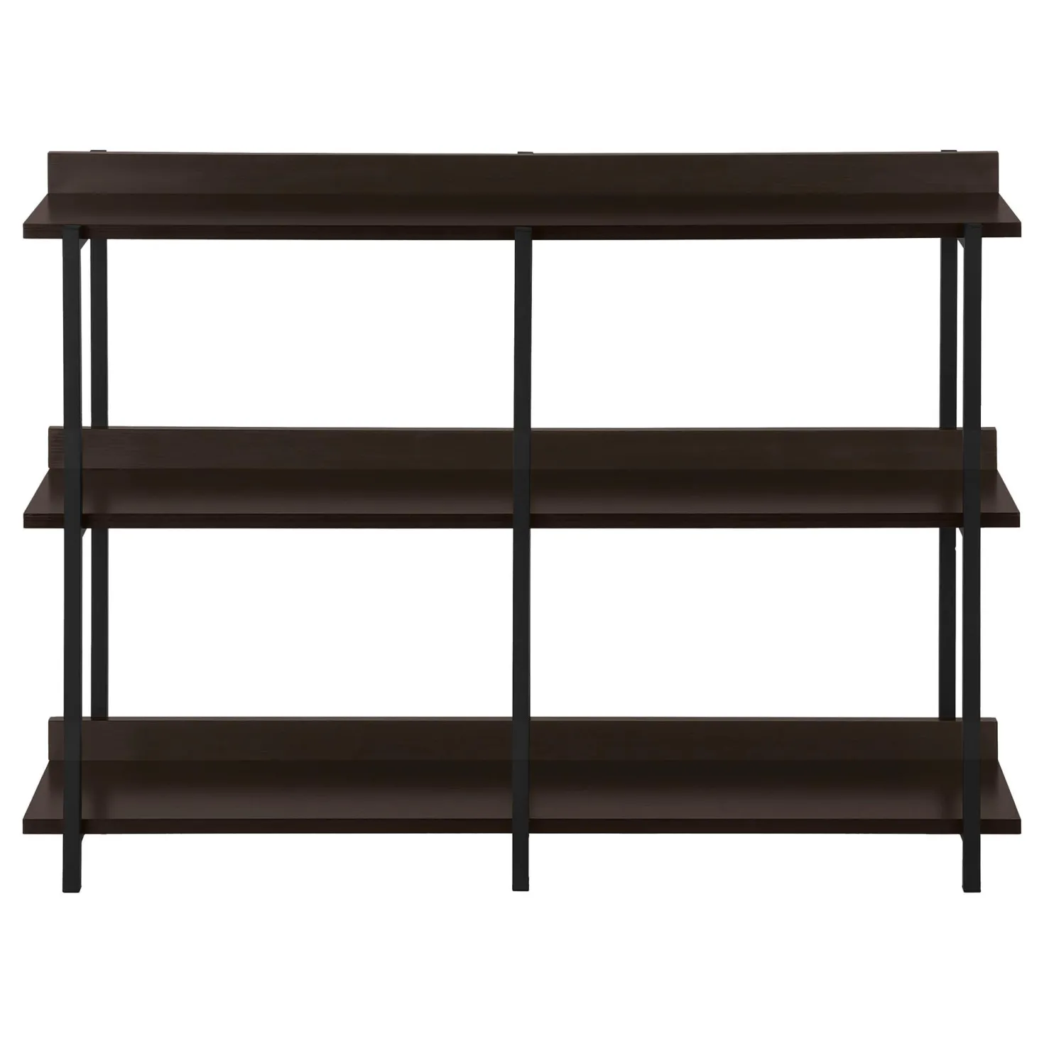 Table console - 3 niveau, étagères, rectangulaire, pieds en métal - 48" l - Monarch