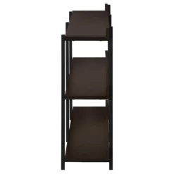 Table console - 3 niveau, étagères, rectangulaire, pieds en métal - 48