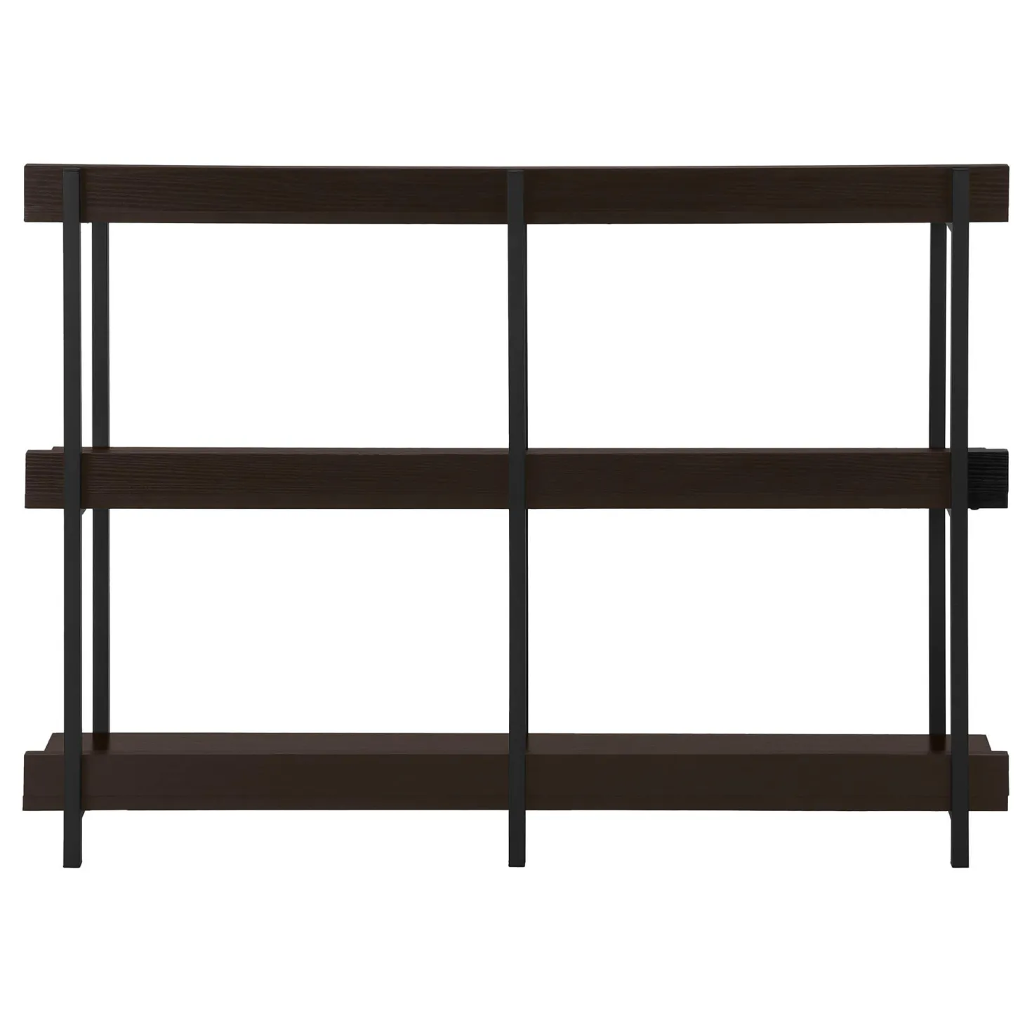 Table console - 3 niveau, étagères, rectangulaire, pieds en métal - 48" l - Monarch