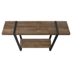 Table console - 2 niveaux, 1 tablette, rectangulaire - 48