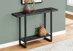 Table console - 2 niveaux, 1 tablette, rectangulaire - 48