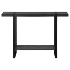 Table console - 2 niveaux, 1 tablette, rectangulaire - 48