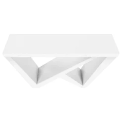Table console - panneau épais, base asymétrique - 48
