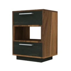 Table d’appoint - ardoise et noyer