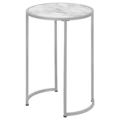 Table d'appoint - base courbe en forme de u, ronde - 24