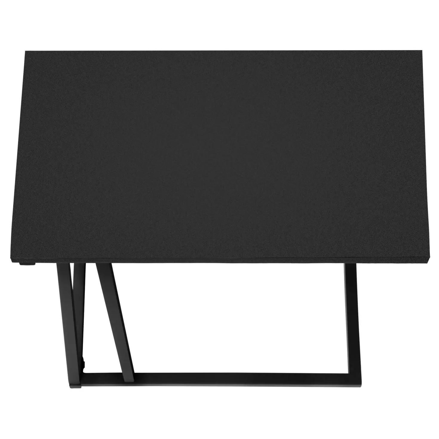 Table d'appoint en c - base avec motif des triangles asymétriques, rectangul - Monarch