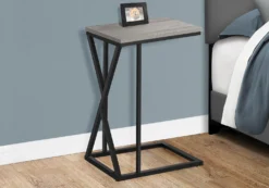 Table d'appoint en c - base avec motif des triangles asymétriques, rectangul - Monarch