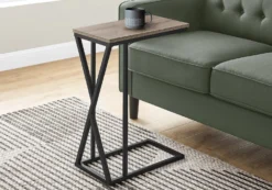 Table d'appoint en c - base avec motif des triangles asymétriques, rectangul - Monarch