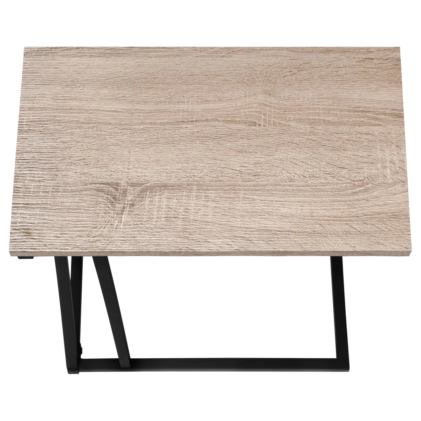 Table d'appoint en c - base avec motif des triangles asymétriques, rectangul - Monarch