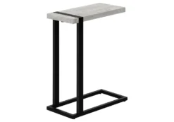 Table d'appoint en c - dessus épais, rectangulaire - 25