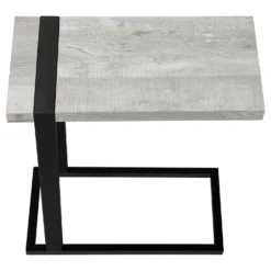 Table d'appoint en c - dessus épais, rectangulaire - 25