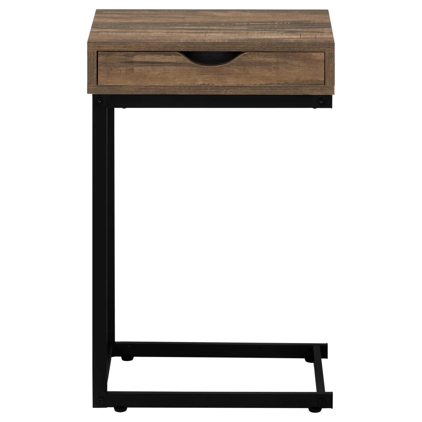 Table d'appoint en c - 1 tiroir de rangement traversant, rectangulaire - 25" - Monarch