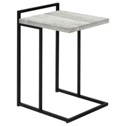 Table d'appoint en forme de c - dessus de panneau épais, large, rectangulai - Monarch