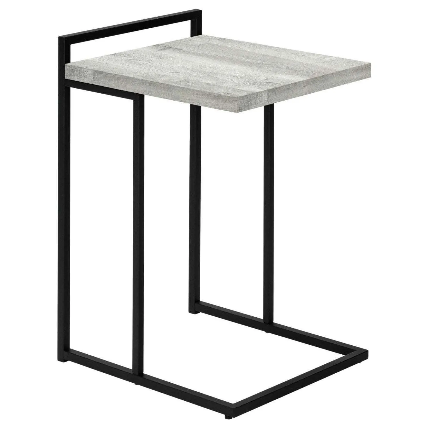 Table d'appoint en forme de c - dessus de panneau épais, large, rectangulai - Monarch