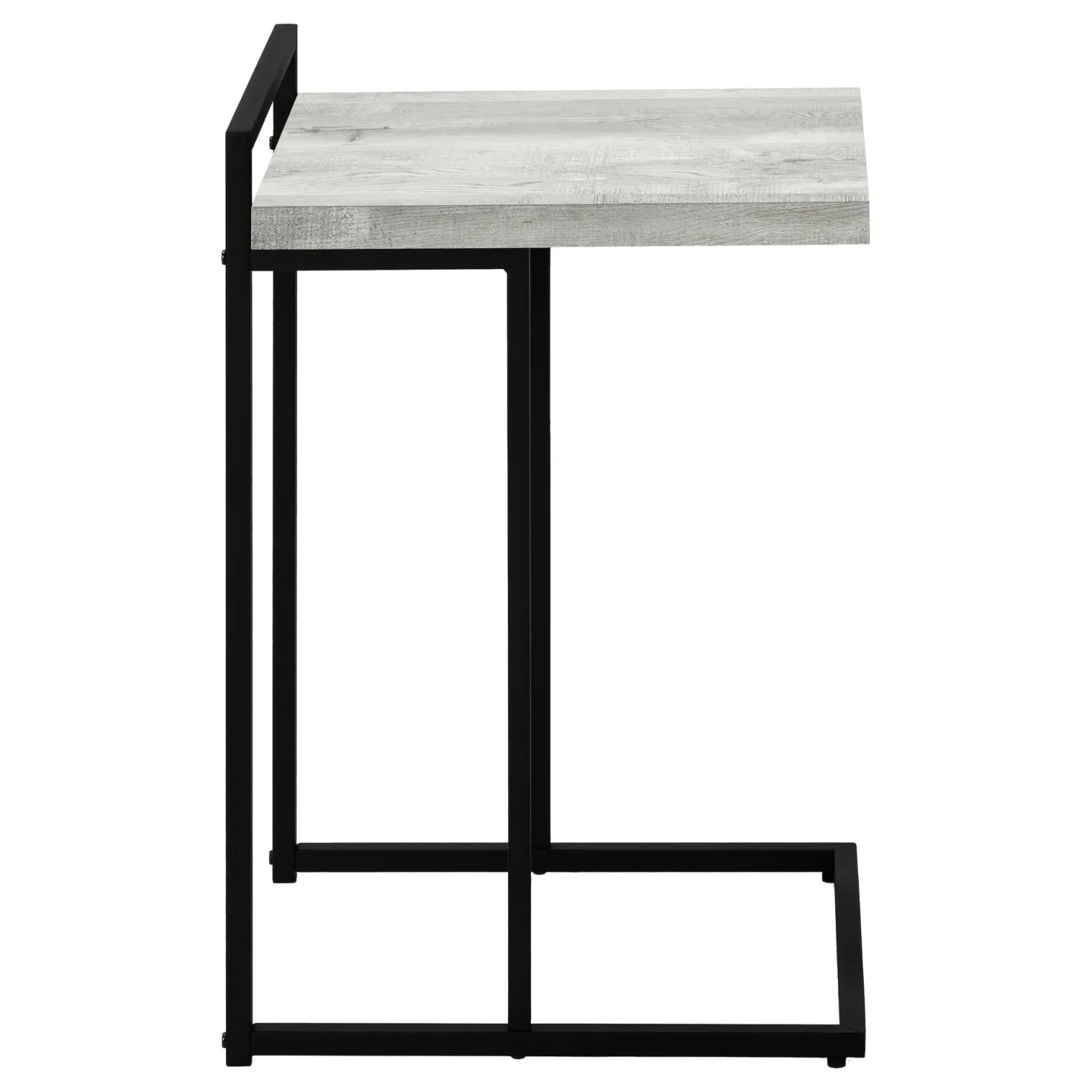 Table d'appoint en forme de c - dessus de panneau épais, large, rectangulai - Monarch
