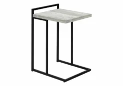 Table d'appoint en forme de c - dessus de panneau épais, large, rectangulai - Monarch