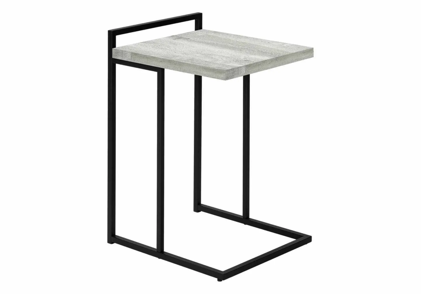 Table d'appoint en forme de c - dessus de panneau épais, large, rectangulai - Monarch