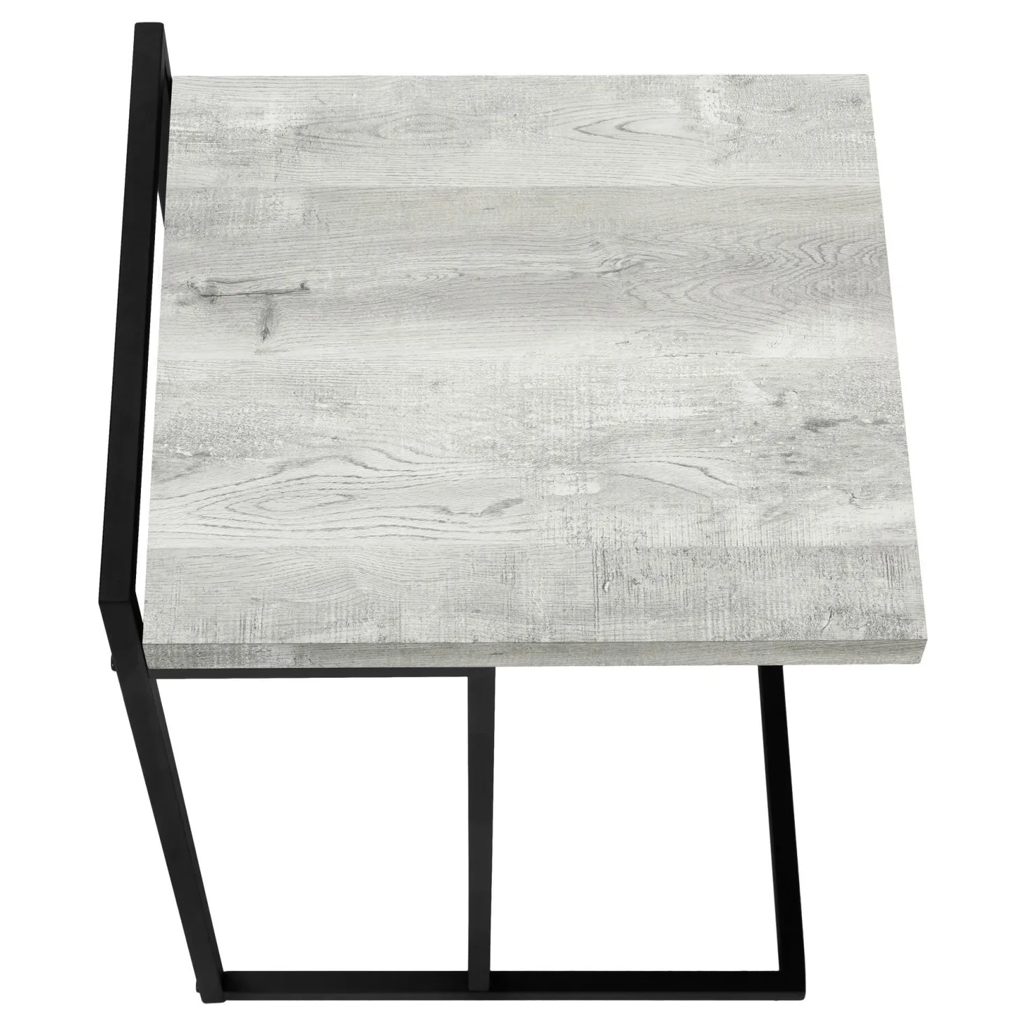 Table d'appoint en forme de c - dessus de panneau épais, large, rectangulai - Monarch