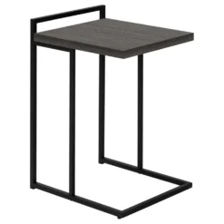 Table d'appoint en forme de c - dessus de panneau épais, large, rectangulai - Monarch