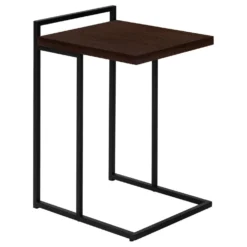 Table d'appoint en forme de c - dessus de panneau épais, large, rectangulai - Monarch