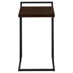 Table d'appoint en forme de c - dessus de panneau épais, large, rectangulai - Monarch