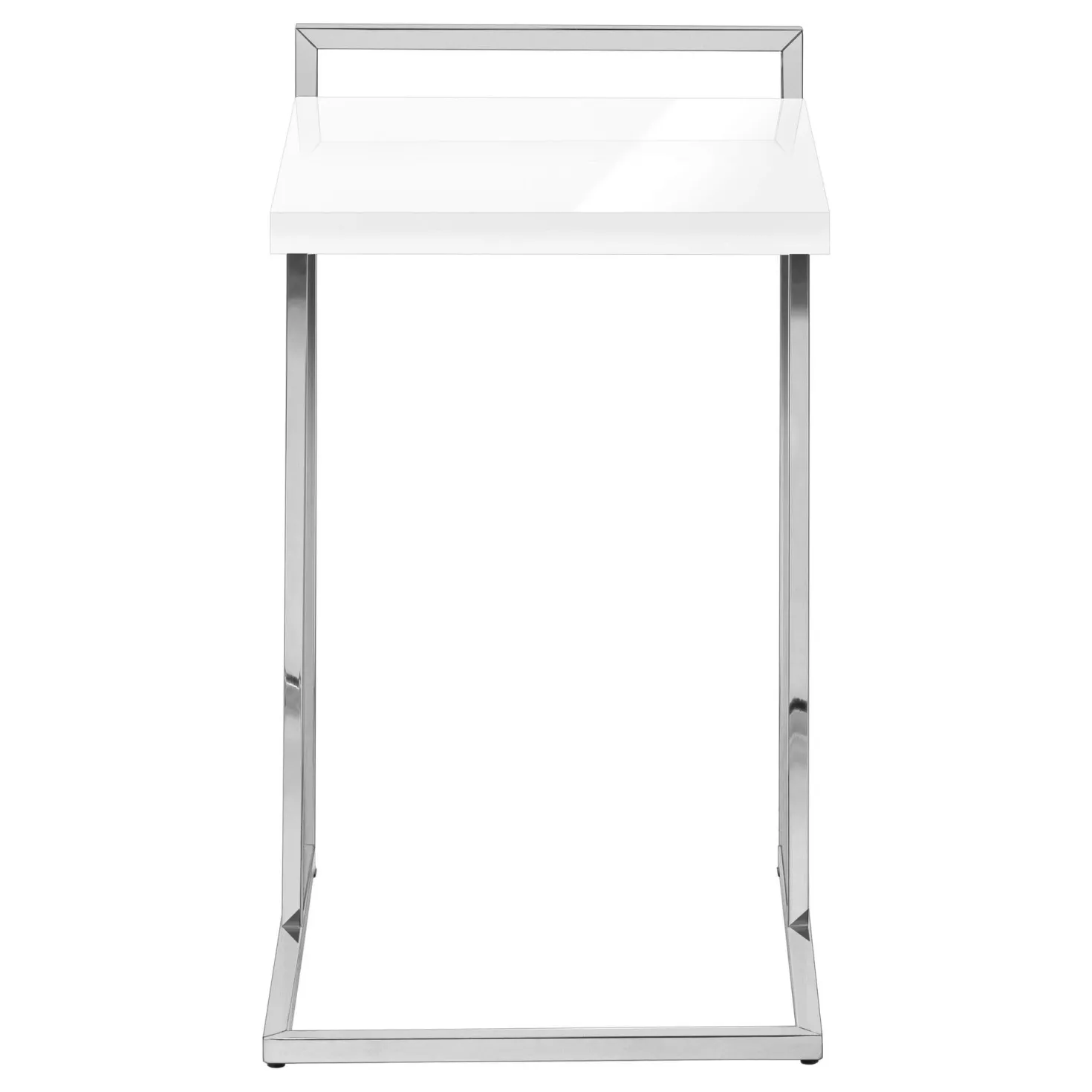 Table d'appoint en forme de c - dessus de panneau épais, large, rectangulai - Monarch