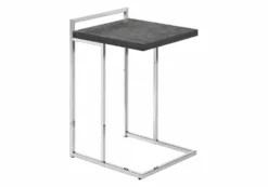 Table d'appoint en forme de c - dessus de panneau épais, large, rectangulai - Monarch