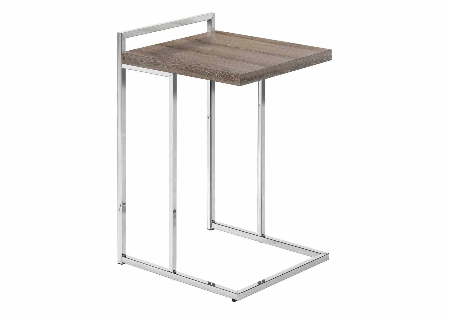Table d'appoint en forme de c - dessus de panneau épais, large, rectangulai - Monarch