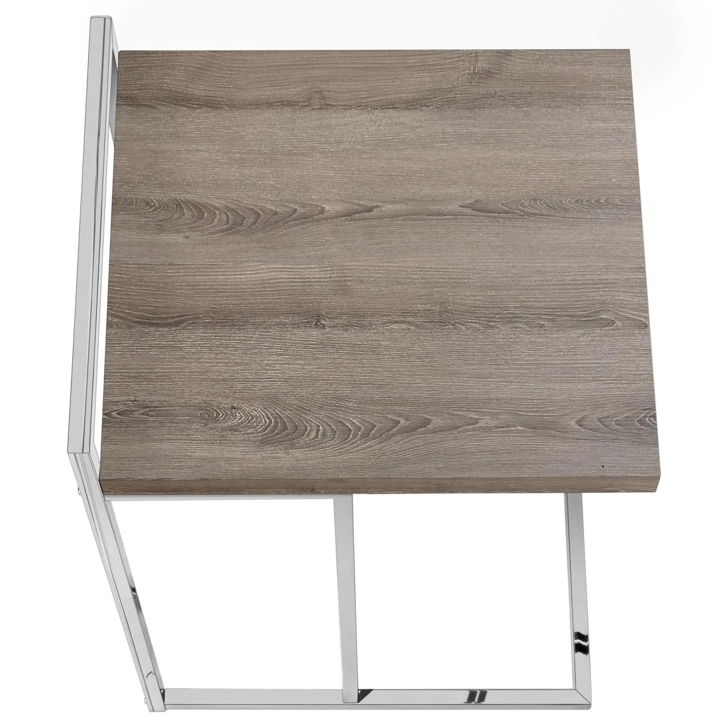 Table d'appoint en forme de c - dessus de panneau épais, large, rectangulai - Monarch