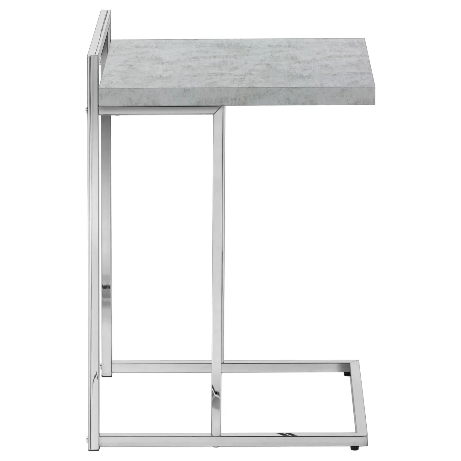 Table d'appoint en forme de c - dessus de panneau épais, large, rectangulai - Monarch