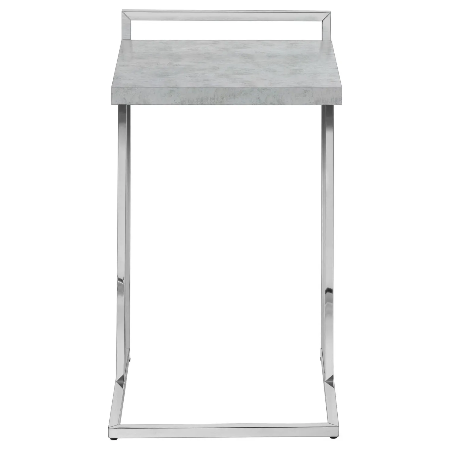 Table d'appoint en forme de c - dessus de panneau épais, large, rectangulai - Monarch