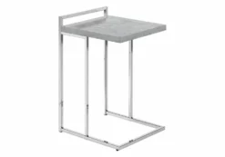 Table d'appoint en forme de c - dessus de panneau épais, large, rectangulai - Monarch