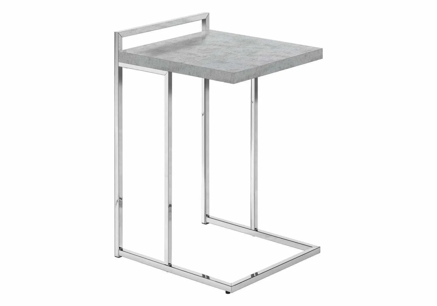 Table d'appoint en forme de c - dessus de panneau épais, large, rectangulai - Monarch