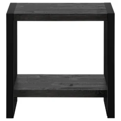 Table d'appoint - faux bois noir, métal noir - Monarch