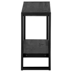 Table d'appoint - faux bois noir, métal noir - Monarch